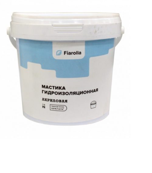 Мастика Фиаролла гидроизоляционная акриловая 4кг
