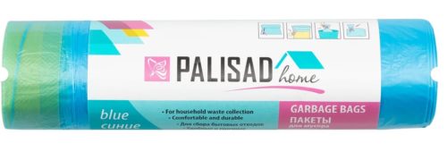 Пакеты для мусора с завязками 35 л x 15 шт. синие, Home Palisad